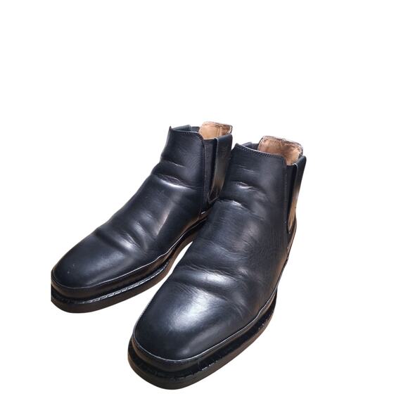 Michael Toschi CIS Mens size 10½ Black Leather Luxury Prep Casual Italy Boots - Picture 13 of 16